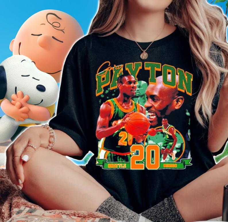 Boston Celtics Basketball No.20 Gary Payton Shirt t-shirt