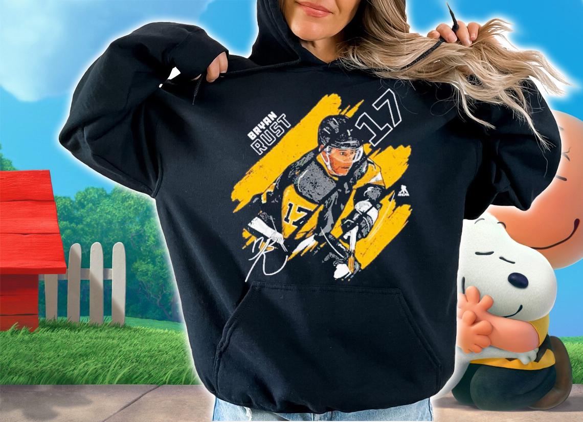 Bryan Rust Pittsburgh Stripes Signatures Shirt t-shirt