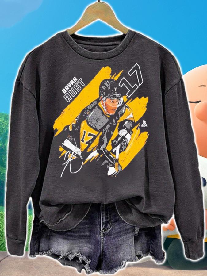 Bryan Rust Pittsburgh Stripes Signatures Shirt t-shirt