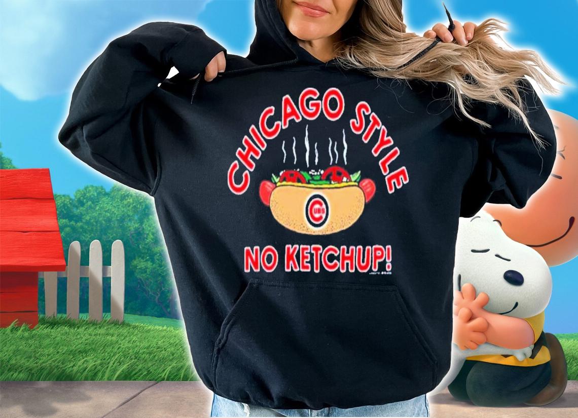 Chicago Cubs Chicago Style No Ketchup Hot Dog Shirt t-shirt