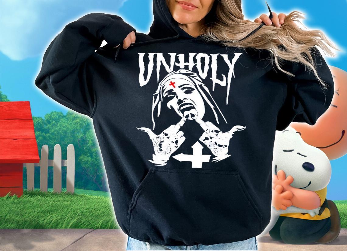 Satanic Nun Tattoos Unholy Shirt t-shirt