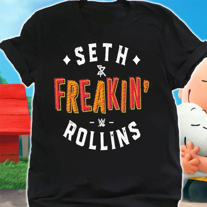 Seth Rollins Seth Freakin Rollins Text shirt t-shirt