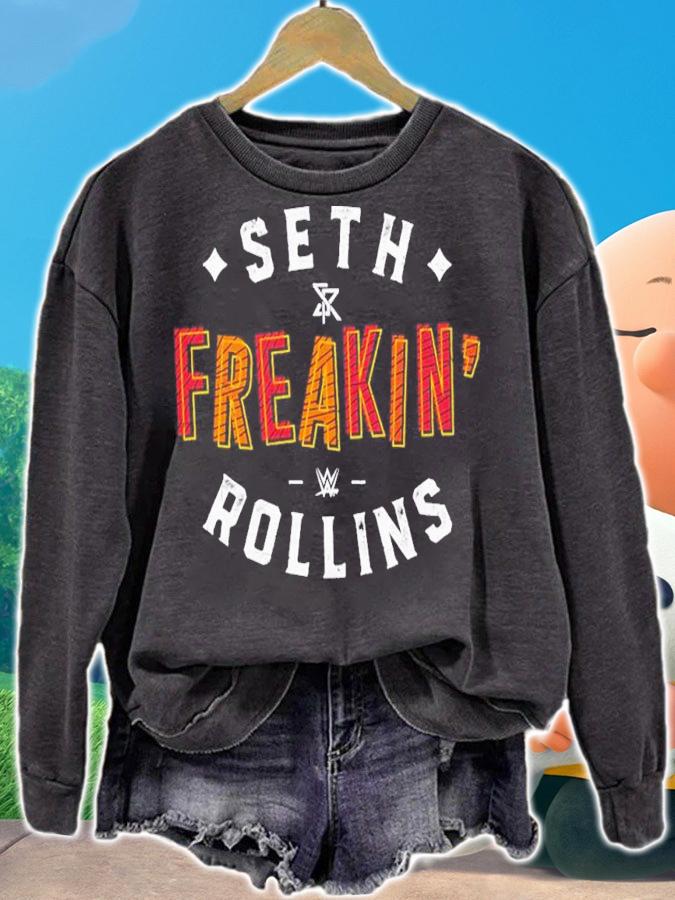 Seth Rollins Seth Freakin Rollins Text shirt t-shirt