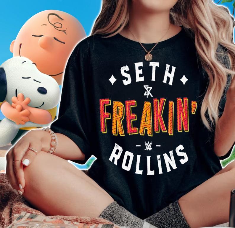 Seth Rollins Seth Freakin Rollins Text shirt t-shirt