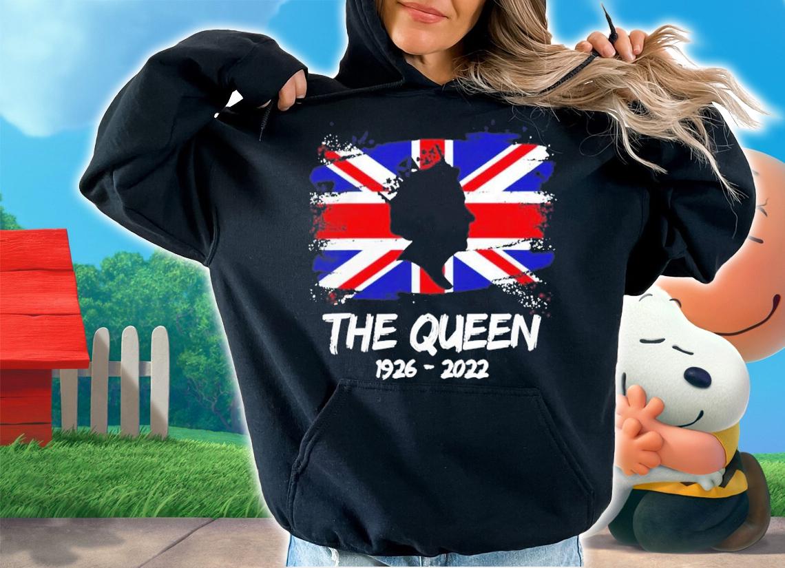 The Queen 1926 2022 UK flag shirt t-shirt hoodie