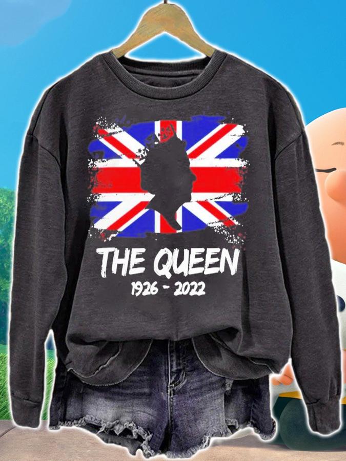 The Queen 1926 2022 UK flag shirt t-shirt sweatshirt