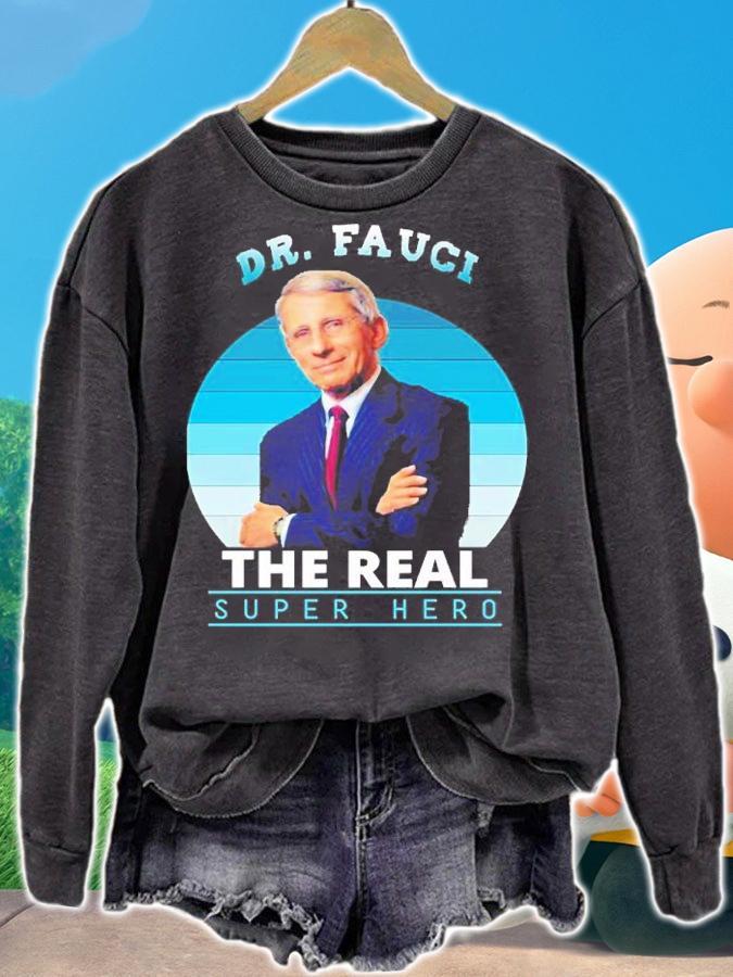The Real Super Hero Dr Anthony Fauci Vintage Shirt t-shirt sweatshirt