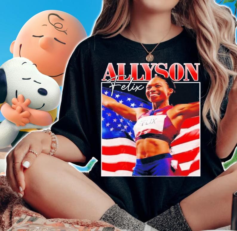 Woman Sprinter Allyson Felix Shirt t-shirt