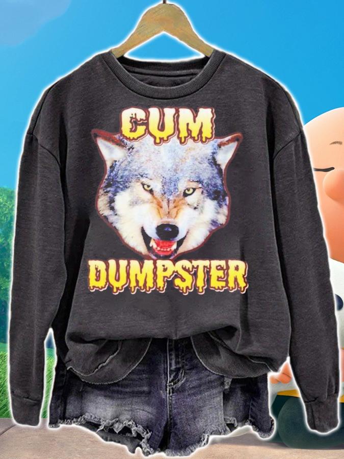 Cum Dumpster Wolf Shirt t-shirt