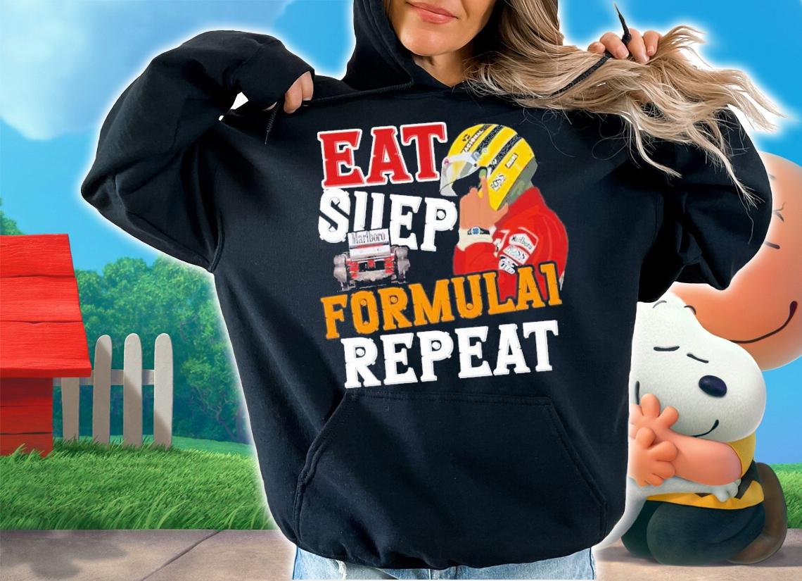 F1 Eat Sleep Formula Repeat T-Shirt t-shirt