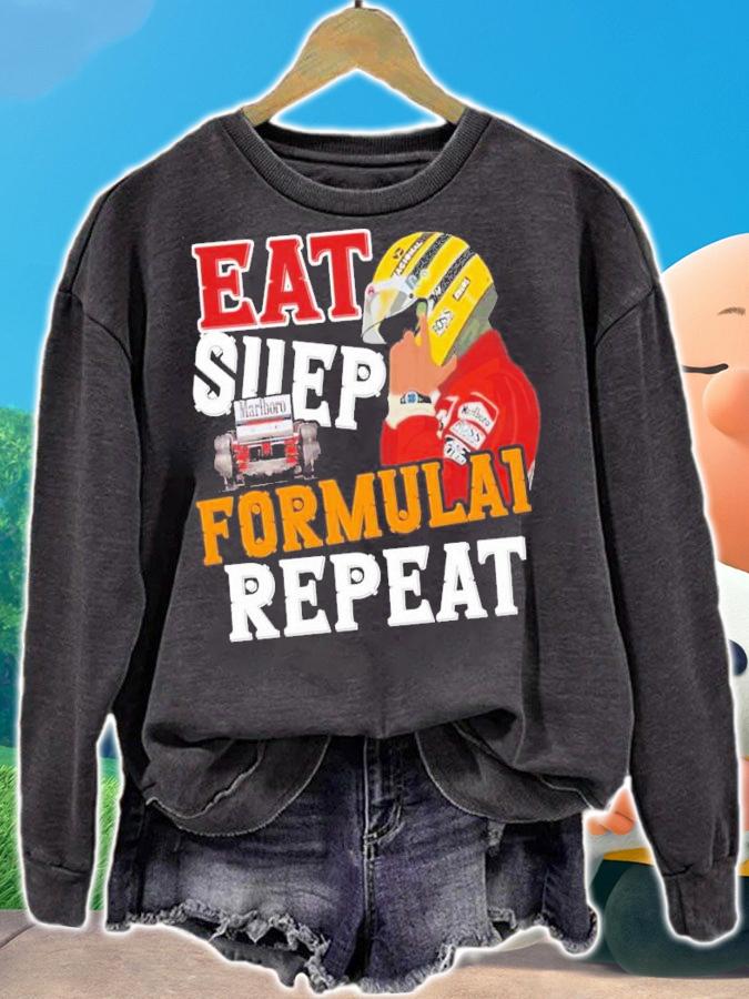 F1 Eat Sleep Formula Repeat T-Shirt t-shirt