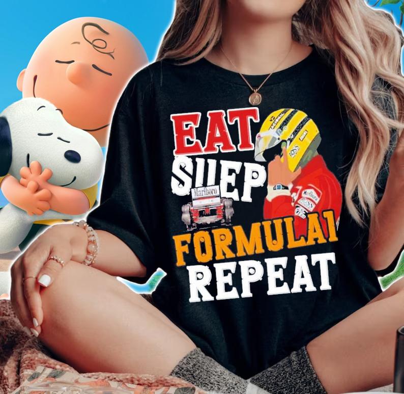F1 Eat Sleep Formula Repeat T-Shirt t-shirt