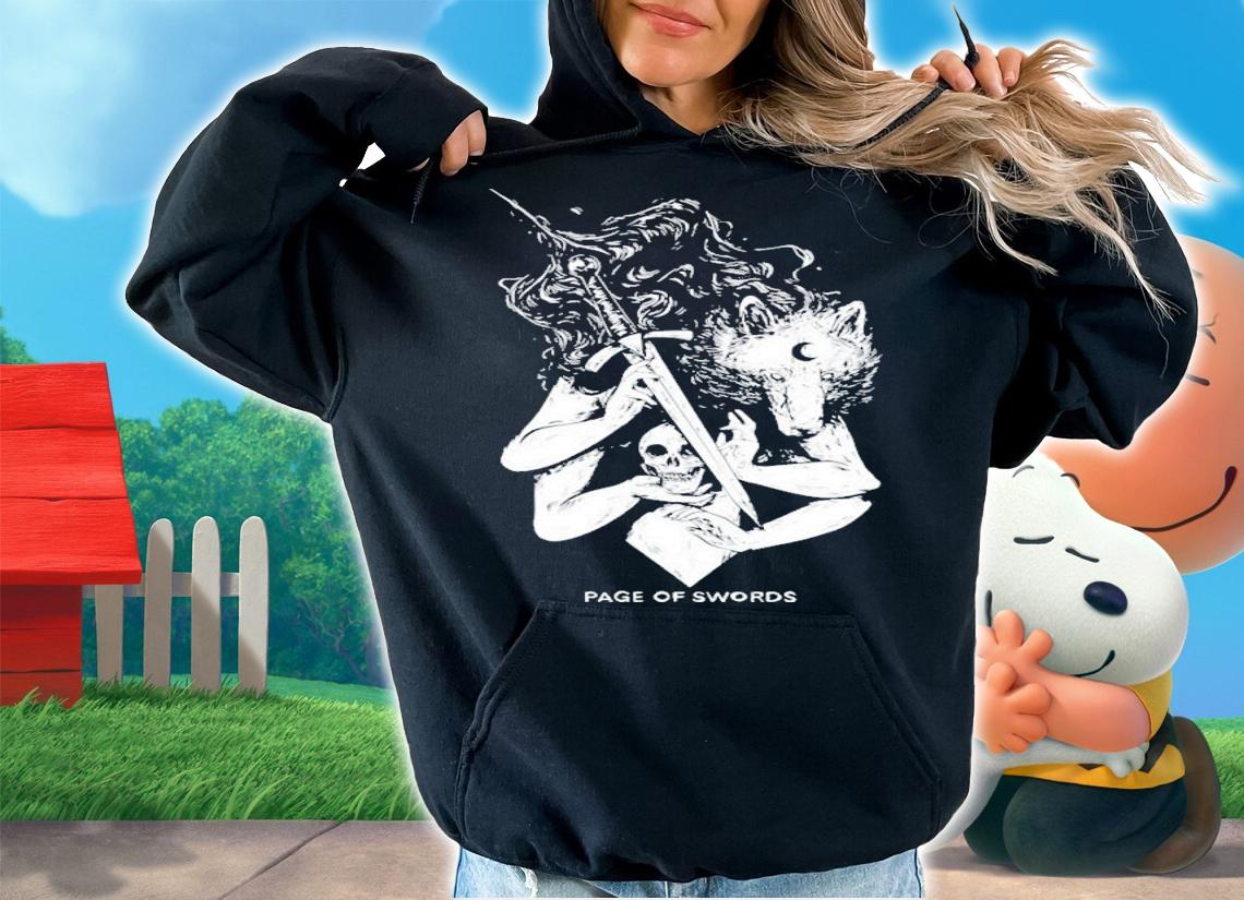 Fenrir Furry Wolf Skull Jack Store Page Of Swords T-Shirt t-shirt