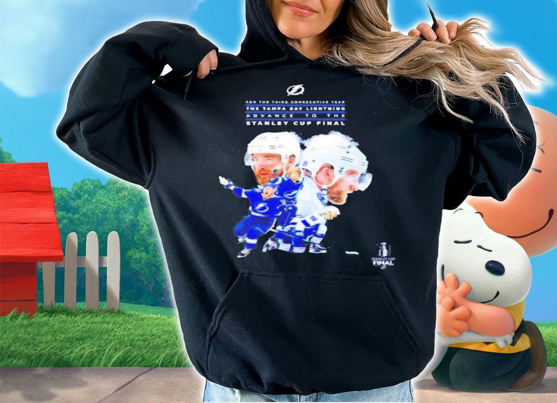 For The Third Consecutive Year The Tampa Bay Lightning Advance To The Stanley Cup Final Shirt t-shirt