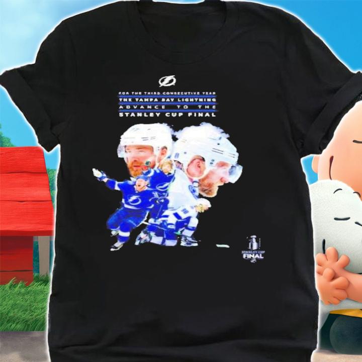 For The Third Consecutive Year The Tampa Bay Lightning Advance To The Stanley Cup Final Shirt t-shirt