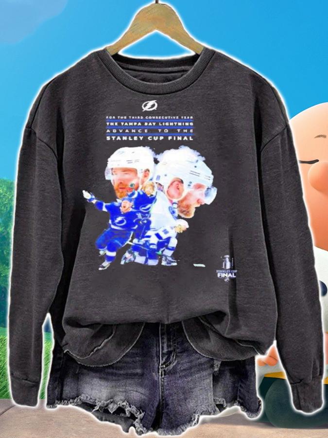 For The Third Consecutive Year The Tampa Bay Lightning Advance To The Stanley Cup Final Shirt t-shirt
