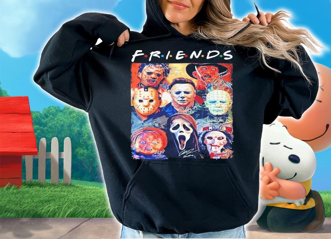 Friends Halloween Horror Signatures Shirt t-shirt hoodie