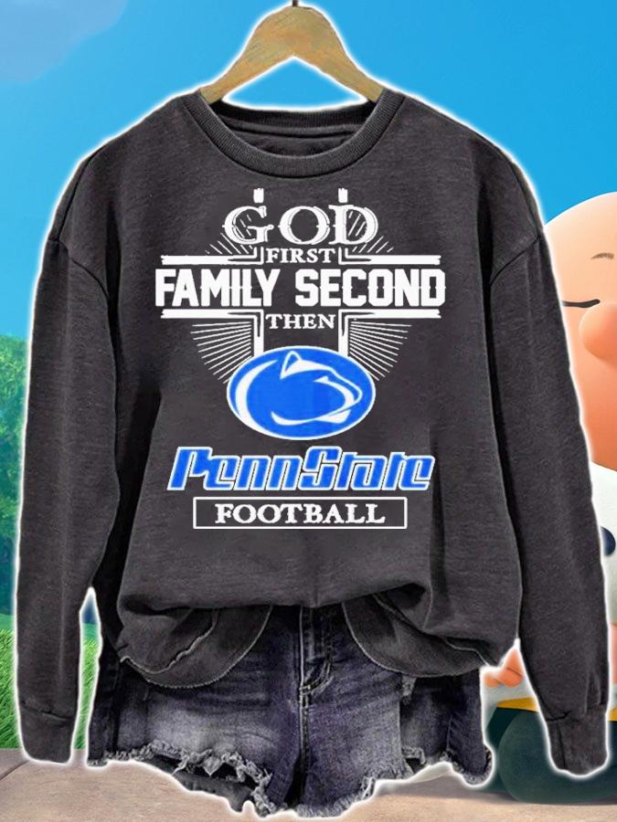 God First Family Second Then Penn State Nittany Football 2022 Shirt t-shirt sweatshirt