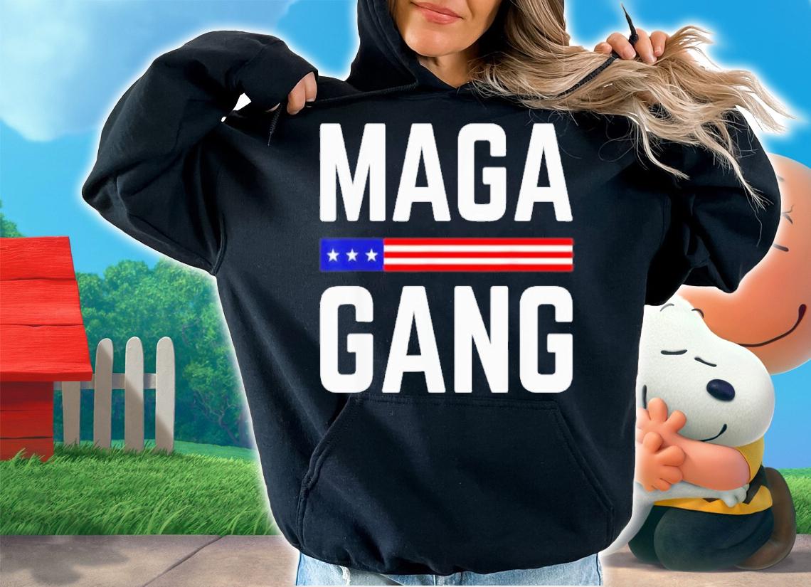 Grunge Maga Gang American Flag Shirt t-shirt