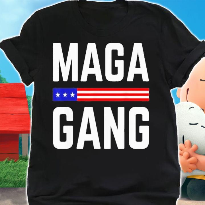 Grunge Maga Gang American Flag Shirt t-shirt