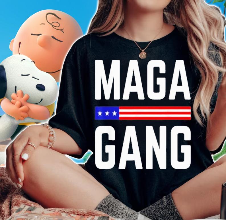 Grunge Maga Gang American Flag Shirt t-shirt