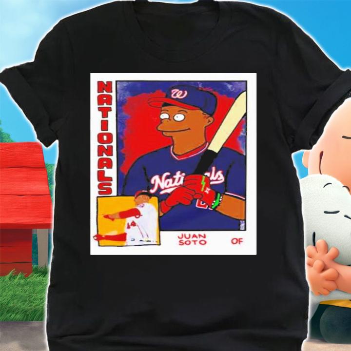 Juan Soto Simpsons Inspired Baseball Card Parody Shirt t-shirt shirt