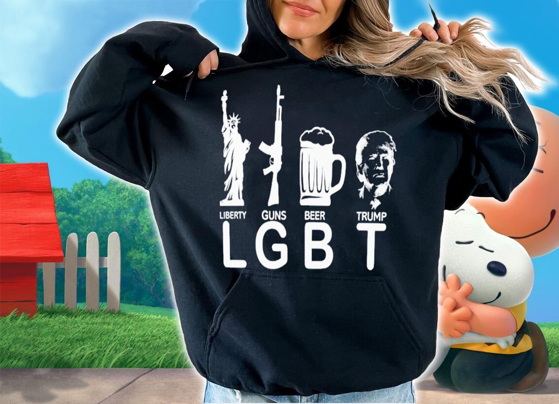 Lil Nas X Lgbt Liberty Guns Beer Donald Trump T-Shirt t-shirt hoodie