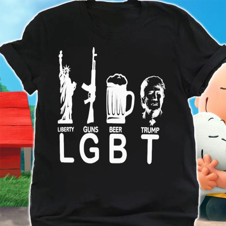 Lil Nas X Lgbt Liberty Guns Beer Donald Trump T-Shirt t-shirt shirt