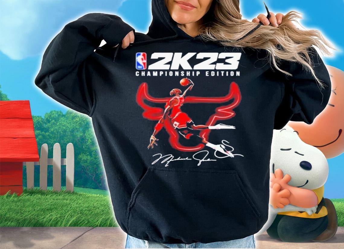 Michael Jordan Dunk NBA 2K23 Championship Edition Signature Shirt t-shirt hoodie