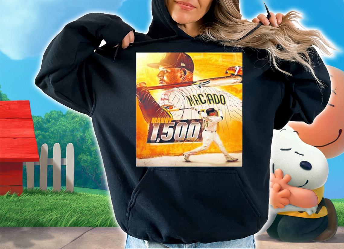 MLB San Diego Padres Congratulations To Manny Machado On Reaching 1500 Career HitsT-Shirt t-shirt hoodie