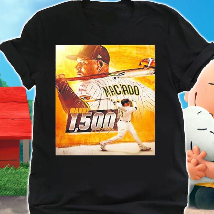 MLB San Diego Padres Congratulations To Manny Machado On Reaching 1500 Career HitsT-Shirt t-shirt shirt