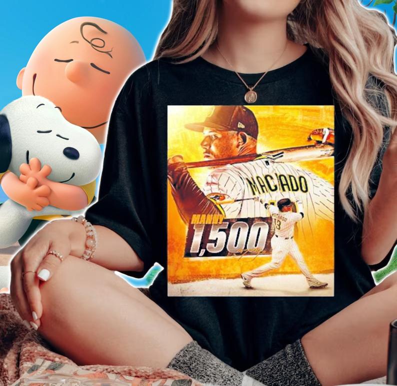 MLB San Diego Padres Congratulations To Manny Machado On Reaching 1500 Career HitsT-Shirt t-shirt woman shirt