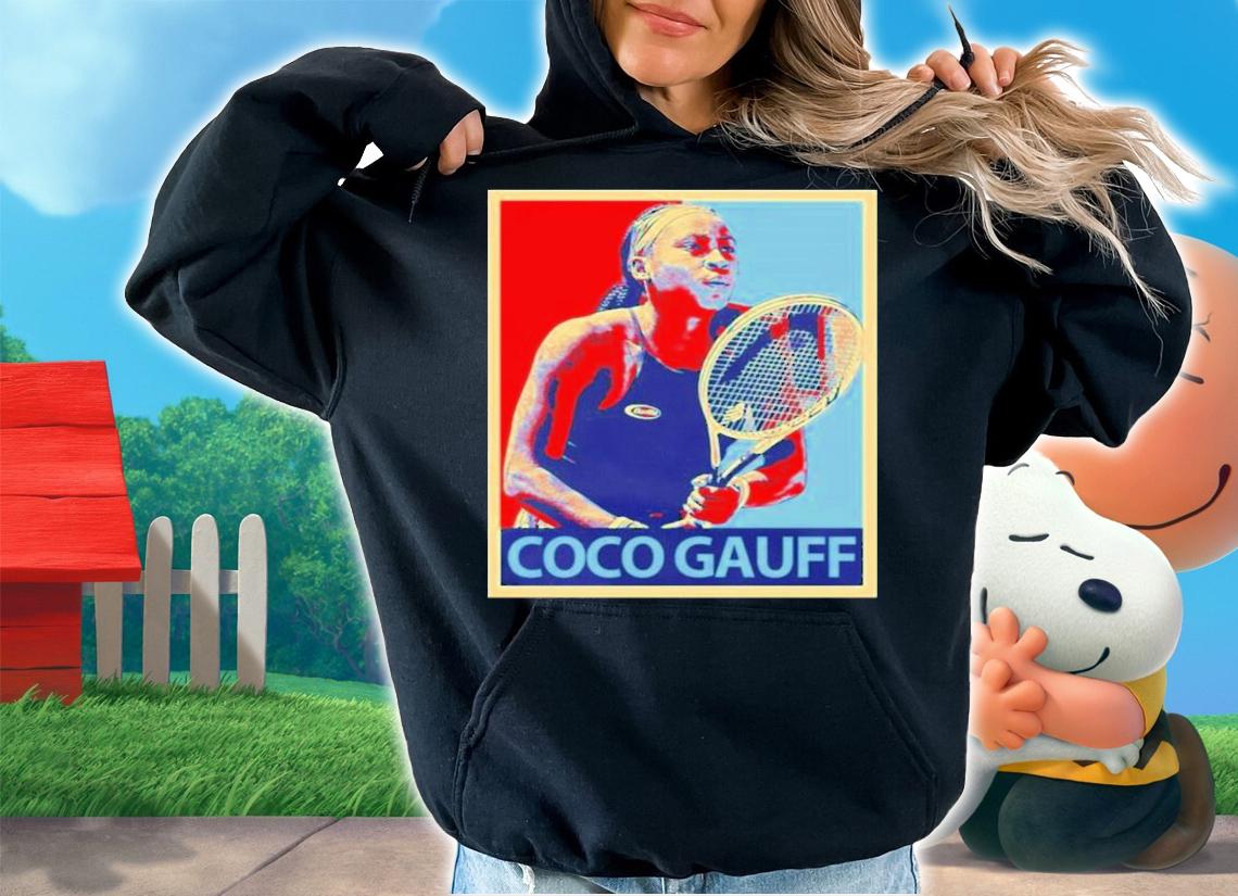 Portrait Of Coco Gauff Tennis Sports T-Shirt t-shirt hoodie
