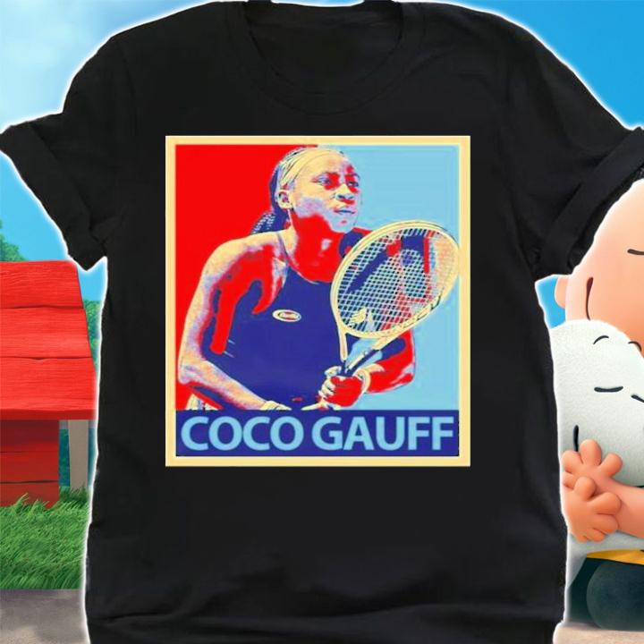 Portrait Of Coco Gauff Tennis Sports T-Shirt t-shirt shirt