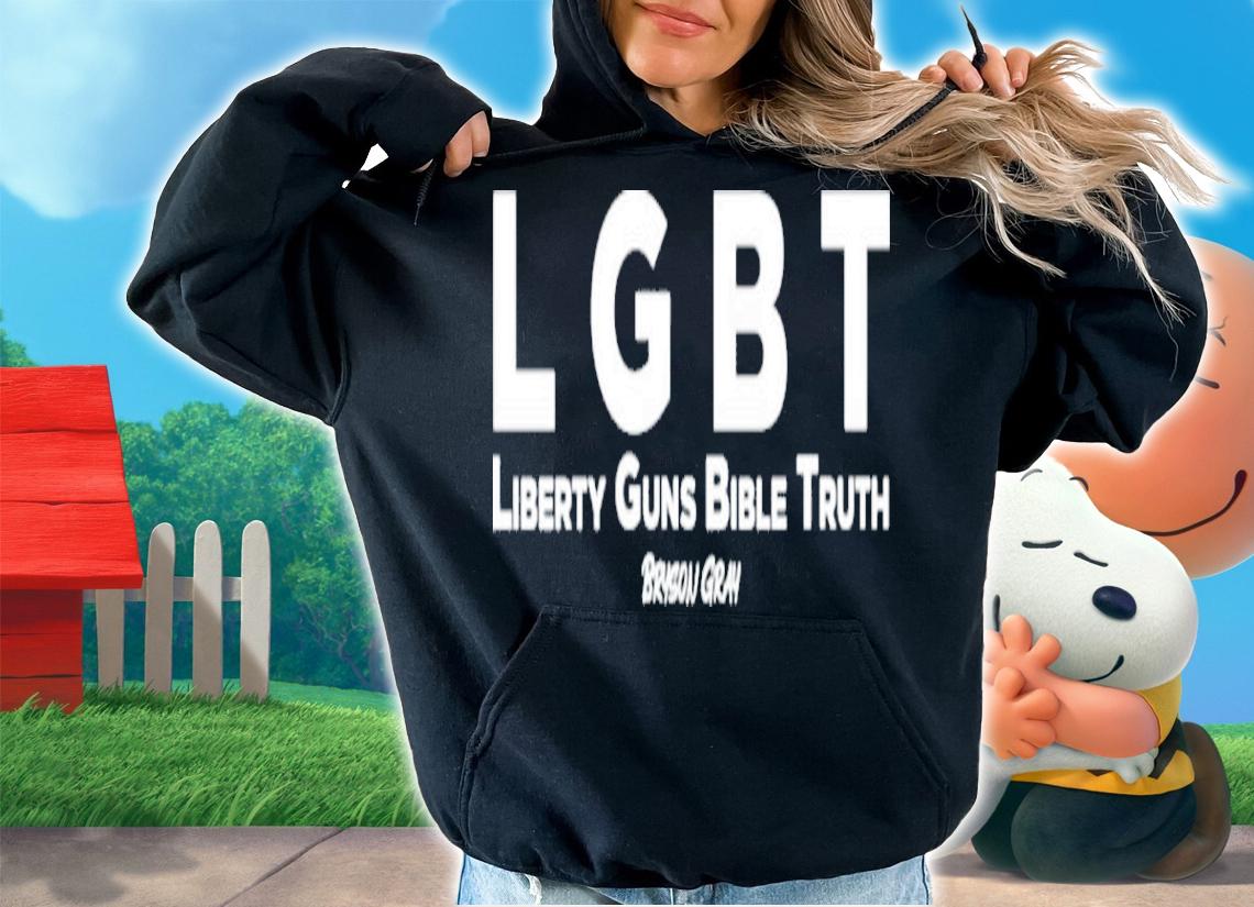 Real Bryson Gray Pride Month LGBT Liberty Guns Bible Truth Bryson Gray Shirt t-shirt hoodie