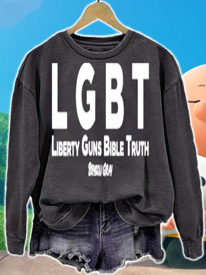 Real Bryson Gray Pride Month LGBT Liberty Guns Bible Truth Bryson Gray Shirt t-shirt sweatshirt