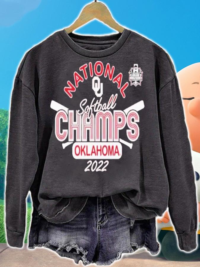 National Softball Champions 2022 University Of Oklahoma Shirt t-shirt sweatshirt