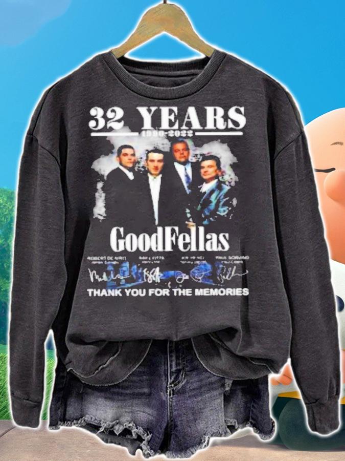 Official 32 Years 1990-2022 Goodfellas Signatures Thank You For The Memories Shirt t-shirt