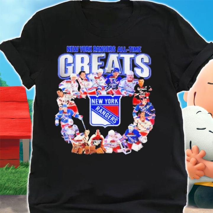 Official New York Rangers All Time Great Signatures Shirt t-shirt