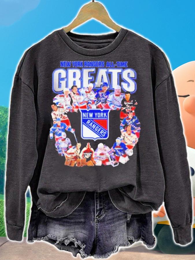 Official New York Rangers All Time Great Signatures Shirt t-shirt