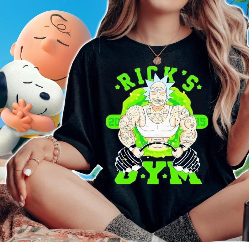 Rick's Gym Rick And Morty T-Shirt t-shirt woman shirt