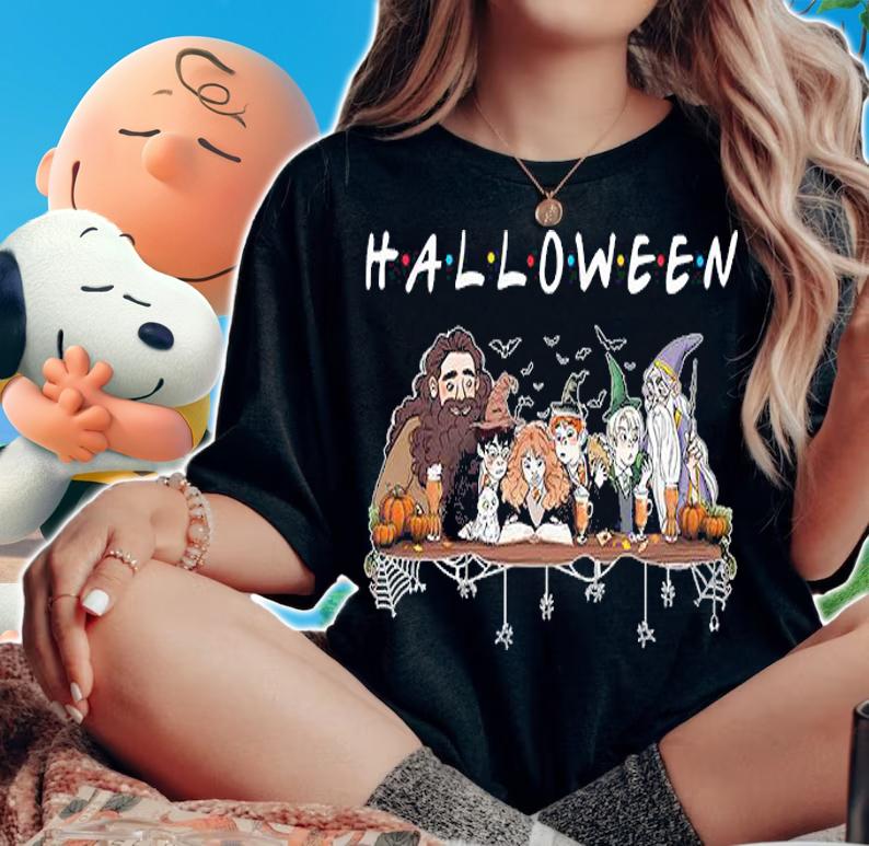 Friends Halloween Harry Potter Characters t-shirt