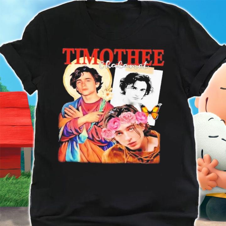 Saint Design 90s Flower Style Timothee Chalamet Shirt t-shirt
