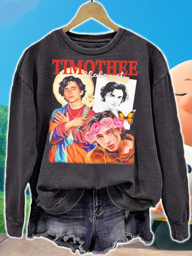 Saint Design 90s Flower Style Timothee Chalamet Shirt t-shirt
