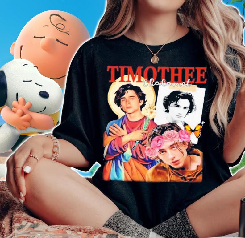 Saint Design 90s Flower Style Timothee Chalamet Shirt t-shirt