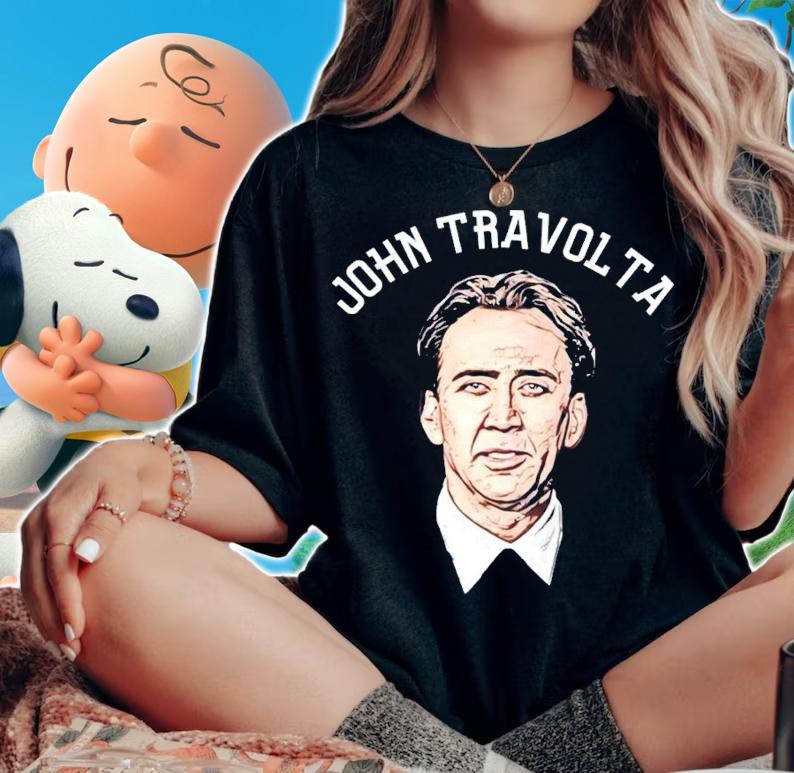 Sports Ed Nicolas Cage As John Travolta shirt t-shirt woman shirt