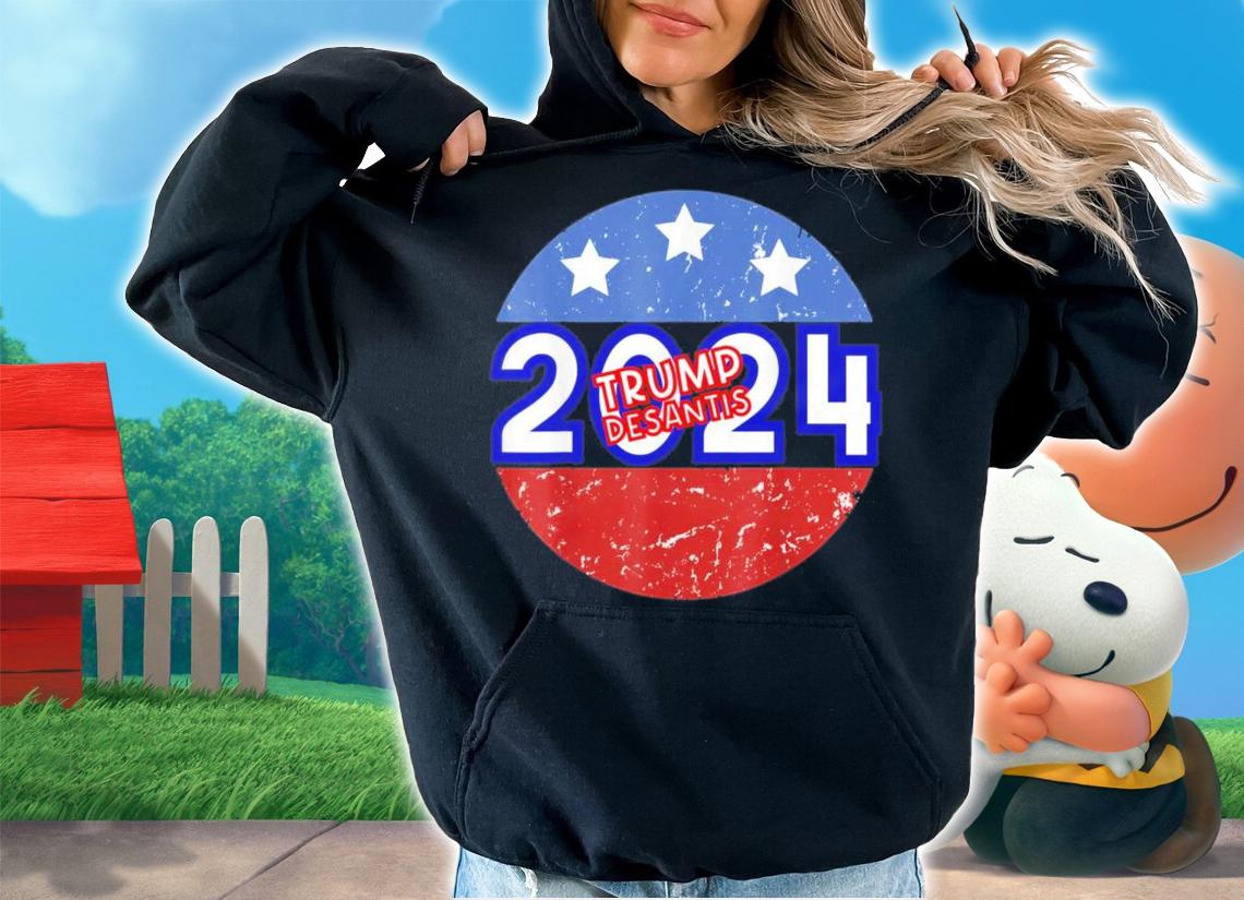 Trump Desantis 2024 Retro Campaign T-Shirt t-shirt hoodie