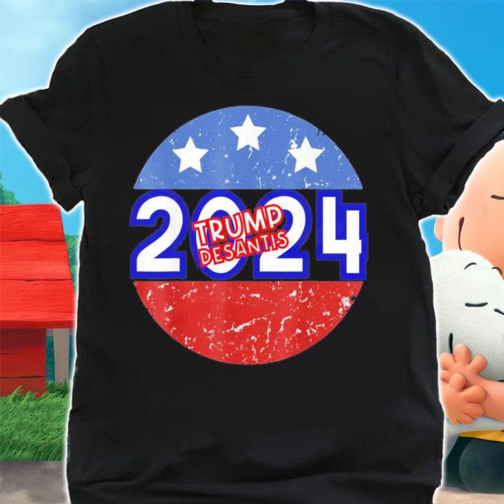 Trump Desantis 2024 Retro Campaign T-Shirt t-shirt shirt