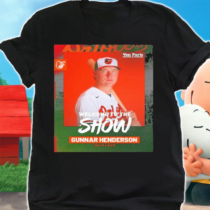 Welcome To The Gunn Show Gunnar Henderson Baltimore Orioles Shirt t-shirt shirt