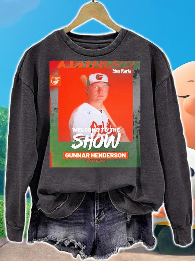 Welcome To The Gunn Show Gunnar Henderson Baltimore Orioles Shirt t-shirt sweatshirt